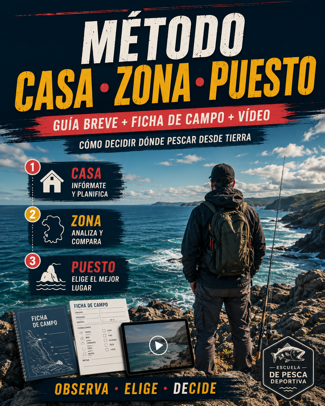 Método CASA → ZONA → PUESTO | Guía + Ficha de campo + Vídeo